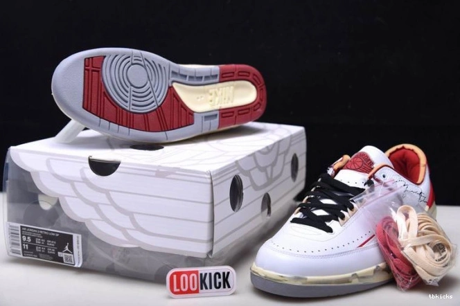Rep TBK SP Retro Off-White DJ4375-106 Jordan Red White 2 Low 0706